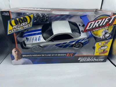 Fast & Furious Brian's Nissan Skyline GT-R R/C Elite Remote Control NEW OPEN BOX - Image 1 of 4