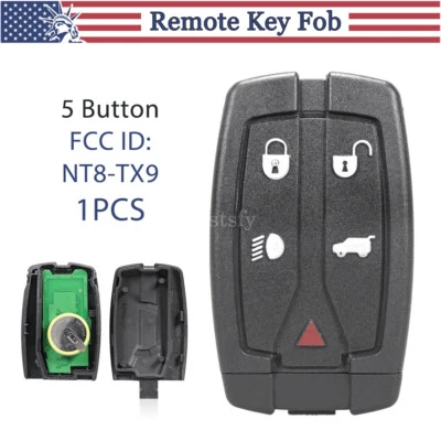 Para Land Rover LR2 2008-2012 entrada sin llave mando a distancia coche llavero 5 botones NT8-TX9 Foto 1 de 4
