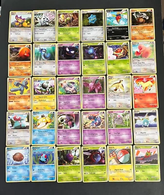 COMPLETE (30) HGSS TRIUMPHANT Common Nonholo Pokemon Card Set - Psyduck Ponyta++ - Image 1 of 4
