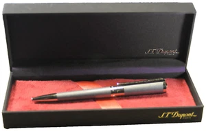 "S.T.DUPONT" Liberté Pearly Moka&Palladium Trims Ballpoint pen w/ Case - Picture 1 of 22