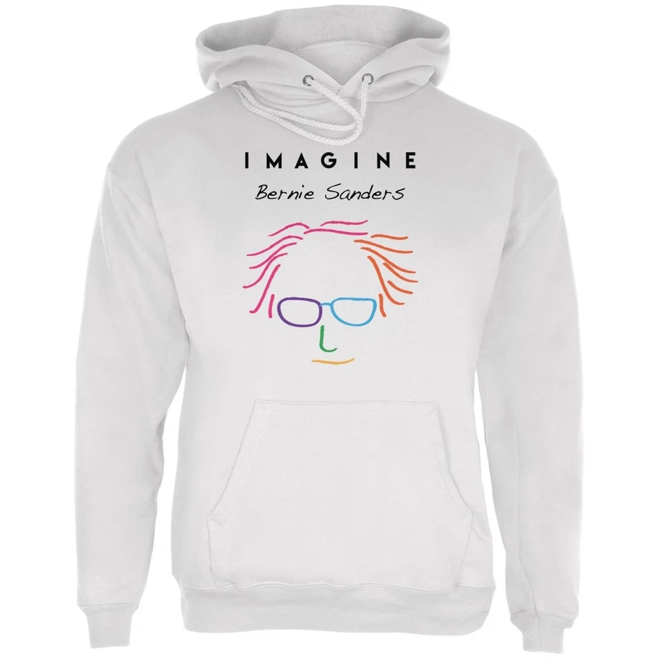 Sudadera con capucha blanca para adulto Bernie Sanders Imagine Election 2016 Foto 1 de 1