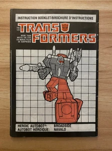 Broadside Instruction Manual Booklet 1987 Hasbro G1 Transformers - Picture 1 of 6