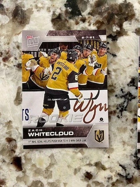 2021 TOPPS NOW NHL ROOKIE STICKER WEEK 4 GOLDEN KNIGHTS ZACH WHITECLOUD #32 - Image 1 of 1