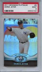 2011 Bowman Platinum 9 Derek Jeter PSA 9 Mint - Picture 1 of 1