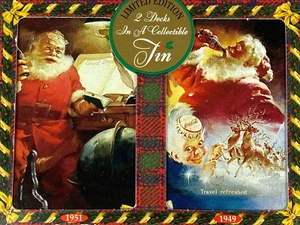 Carte da gioco Coca-Cola set 2 edizione limitata in latta da collezione vintage 1997 - Foto 1 di 12