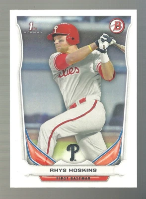 2014 Bowman Draft - Rhys Hoskins #DP122 (RC) - Image 1 of 2