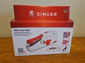 Singer Stitch Sew Quick Portable Compact Hand Held Sewing Machine - Works - Picture 1 of 7
