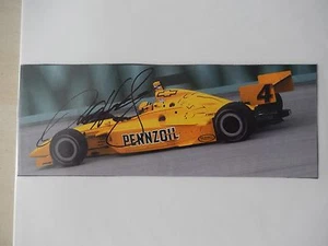 Foto pulida autografiada de Sam Hornish, Jr. de 7 1/2" X 3" - Imagen 1 de 2