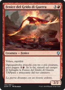 MTG Magic DOM Dominaria - 1x ITA EX 150 U Fenice del Grido di Guerra - Picture 1 of 1