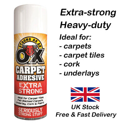 Heavy Duty Adhesive Glue Spray Paper Foam Carpet Card Tile Craft Fabric 500ml • 6.99£