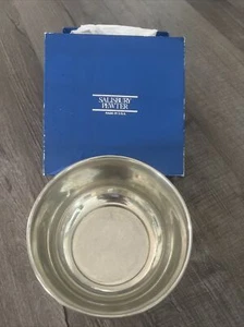Salisbury Pedestal Pewter Bowl "Images of America" in Original Box - 5" x 3" - Picture 1 of 4