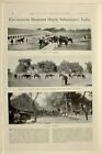 1898 PRINT GOVERNMENT REMOUNT DEPOT SAHARANPUR INDIA CUTTING CHAFF HORSES