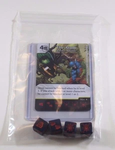 DC Dice Masters Justice League * THE ATOM * Set RARE UNCOMMON CUR + 4 DICE - Picture 1 of 1