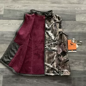 NWT Field & Stream Mossy Oak Camo Fleece Lined Hunting Vest Women's MEDIUM - Picture 1 of 12