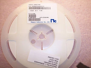 QTY (10,000) .01uf 25V 10% X7R 0402 CERAMIC MLCC NMC0402X7R103K25TRP NIC - Picture 1 of 2