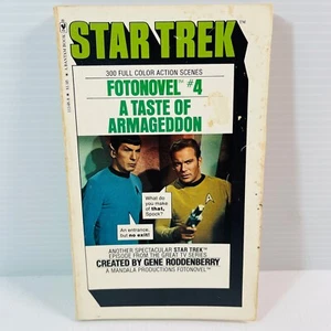 Star Trek Fotonovel #4 A Taste of Armageddon Bantam 1978 Paperback Gene Roddenbe - Picture 1 of 6