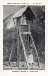 Solomon Islands - GUADALCANAL - The village bell ringer - Publ. Missions Mariste - Picture 1 of 2