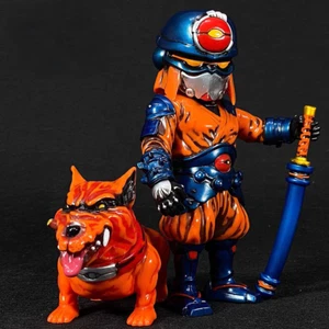 Kaiju One Sky Ninja Erlang God&Dog Orange Sofubi Figures H13CM(5.1in)/9CM(3.5in) - Picture 1 of 4