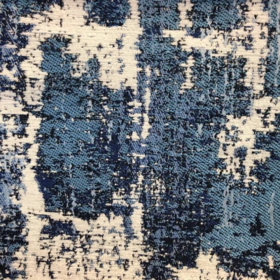 54" Wide  Marine Blue Textura drapery linen upholstery fabric BY THE YARD - Image 1 of 2