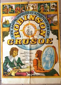 Robinson Crusoe (Leonid Kuravlyov) Russian 32x45" Original Movie Poster 70s - Bild 1 von 4