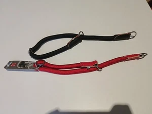 2 Collari In Corda 14mmx50cm( Rosso E Nero) Ferribiella - Foto 1 di 3