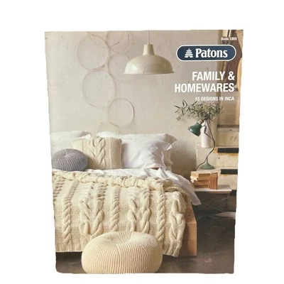 Patons Knitting Pattern Book 1309 Family & Homewares  15 Designs in Inca - Image 1 of 3
