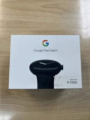 Google Pixel Watch GA03119-US 41mm Black Stainless Steel Obsidian New Sealed - Image 1 of 2