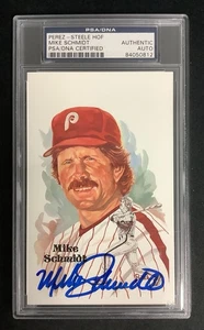 Mike Schmidt Signed Perez Steele Postcard Baseball Phillies Autograph PSA/DNA - Picture 1 of 2