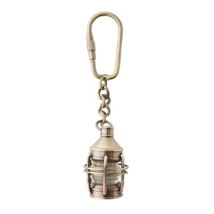 Ships Lantern Keyring | Solid Brass Keyring Keychain - Picture 1 of 4