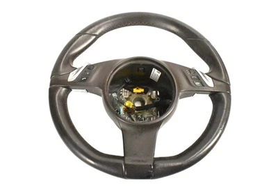 11-14 Porsche Cayenne Multi Function Steering Wheel w/ Paddle Shifters Brown Oem - Image 1 of 4