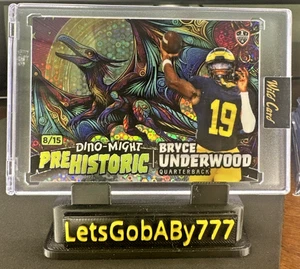2024 Wild Card Bryce Underwood 8/15 Dino-Might 1st Trading Card - Picture 1 of 2