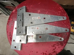 Set of 3 National Hardware Extra Heavy Duty Gate T-hinge, Zinc, 10 In. - Picture 1 of 4