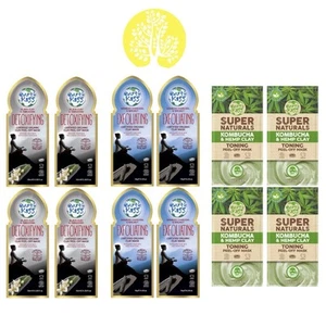 12x Montagne Jeunesse Earth Kiss Exfoliate Detoxify Tone Clay ORGANIC Face Masks - Picture 1 of 14