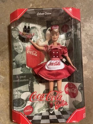 Barbie camarera Coca-Cola edición coleccionista 22831 1998 Barbie coleccionable Foto 1 de 3