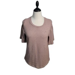 Bobeau Damen Petite Top Größe LP in Rouge/Schwarz Waffelstrick Stretch Neu mit Etikett Komfort - Bild 1 von 7