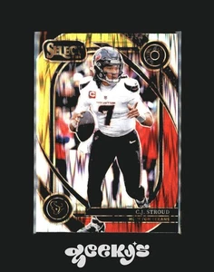 2024 Panini Select - Club Level C.J. Stroud #233 Red & Yellow Shock Prizm - Picture 1 of 2
