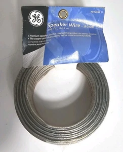 GE 100 Fuß 18 Stärke Lautsprecherkabel Kabel für Auto oder Heim Audio   - Bild 1 von 4