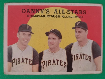 1959 Topps #17 Danny's All-Stars Thomas, Murtaugh, Kluszewski en muy buen estado Foto 1 de 3