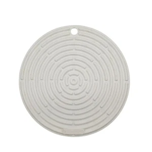 Le Creuset Classic Bianco 8 Pollici Silicone Trivet Hot Pad Ottime Condizioni  - Foto 1 di 4