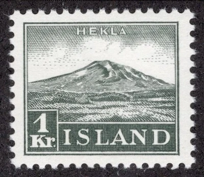 ISLANDIA 1935, SC-194, XF MNH** 1K, Mt Hekla, scv $160,00 *Sellos de la bahía* Foto 1 de 2