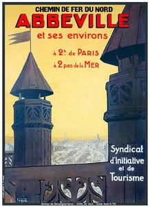 Affiche chemin de fer Nord - Abbeville - Foto 1 di 1