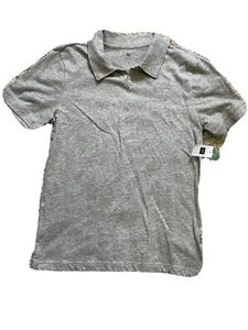 Gap Kids Gray Polo Shirt Size L-10 Collared Colored Specks Short Sleeve - T - Picture 1 of 9