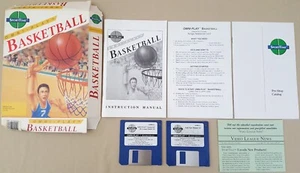 OMNI-PLAY BASKETBALL©1989 DesignStar SportTime Game for Commodore Amiga 500 1000 - Picture 1 of 5
