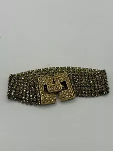 Vintage Swarovski Kristall Deluxe funkelndes Mesh Tennis Armband 7" Atemberaubend! - Bild 1 von 6