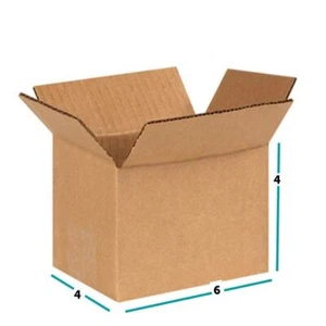 6x4x4 Cardboard Paper Boxes Mailing Packing Shipping Box Corrugated Carton - Picture 1 of 1