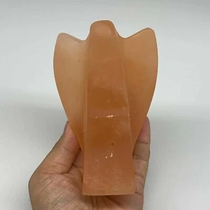 686g, 4.9"x3.1"x2.7" naranja selenita (satén ahorro) cristal de ángel @Marruecos, B9352 - Imagen 1 de 10