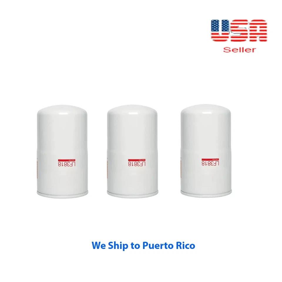 Filtro de aceite 3 X LF3818 apto para: camión Hino Nissan UD grúas Hitachi Ford Harvestar Foto 1 de 4