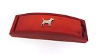 Patterdale Terrier on Red Wooden Pen Box and Pens Set - Pet Dog Patterdale Gift