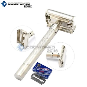 Old Fashioned Safety Razor Heavy Duty Butterfly Style With 5 Blades BTS-363 - Picture 1 of 3
