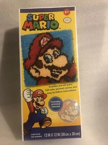 Dimensions Latch Hook Kit 12"X12"-Super Mario Bros - Picture 1 of 6